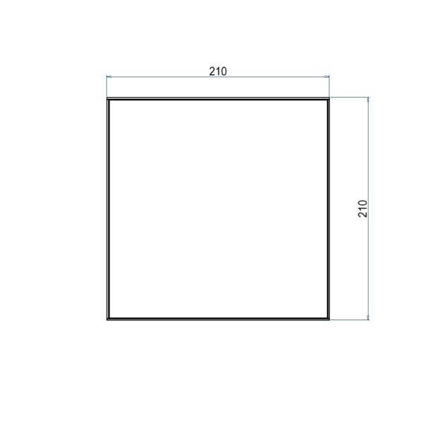 Produktbild UBD 210 202  -  Unterflur-Bodendose UBD 210 inkl. belegtem Blinddeckel aus Chromstahl, geschliffen